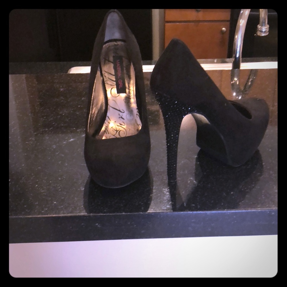 Material Girl pumps with Studded heel